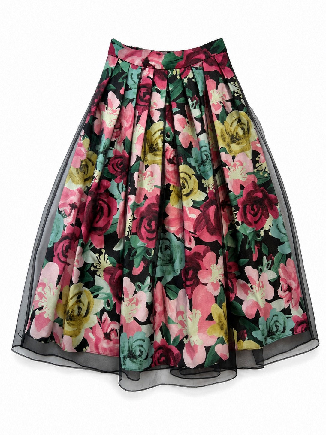 Rosalie Organza Floral Skirt