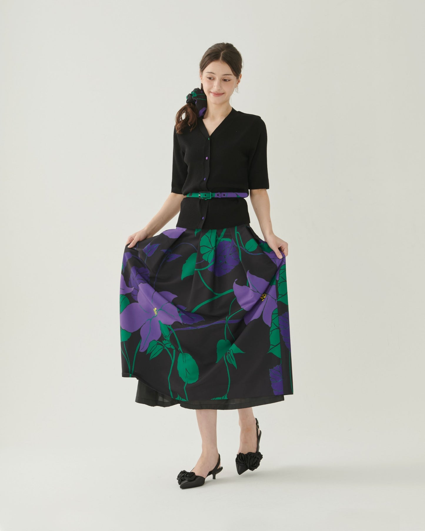Violet Bloom Skirt