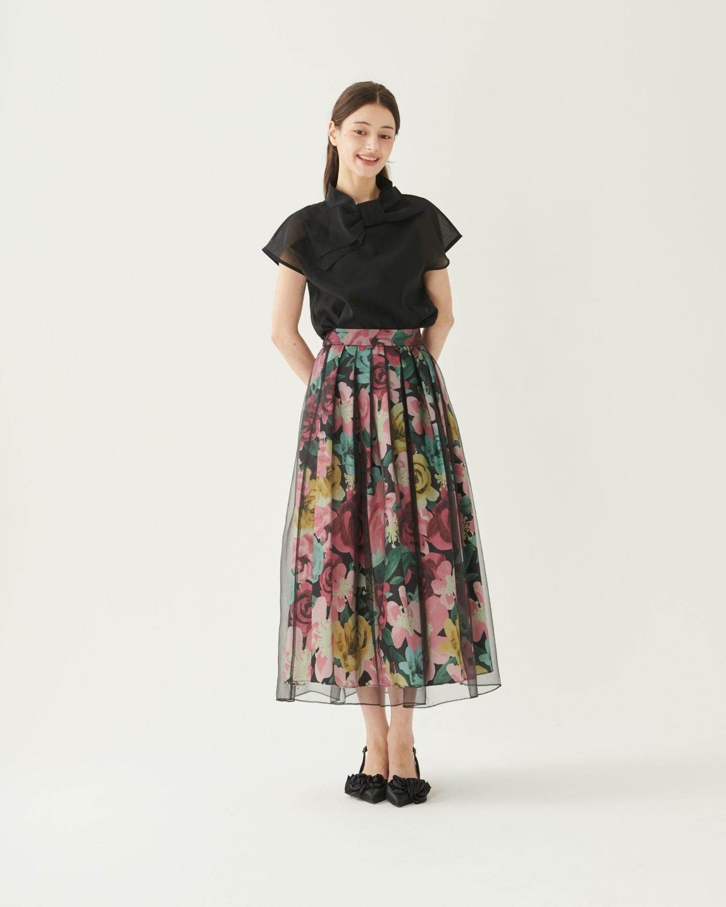 Bow Organza Blouse