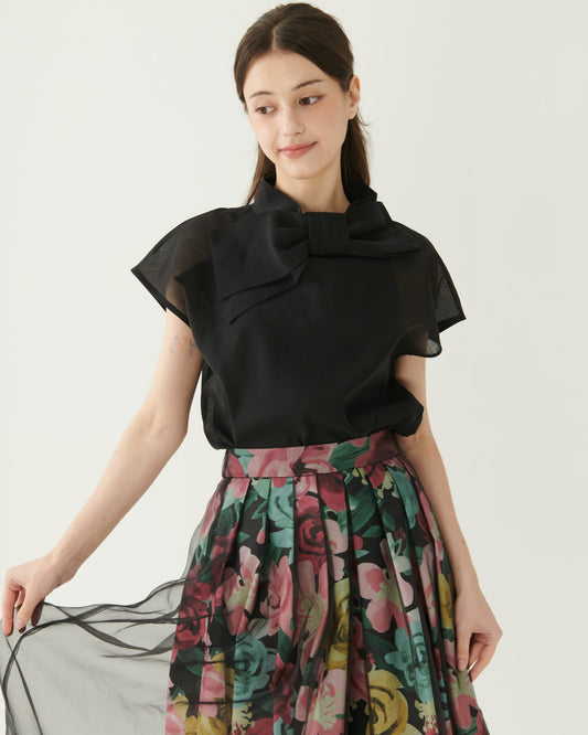 Bow Organza Blouse