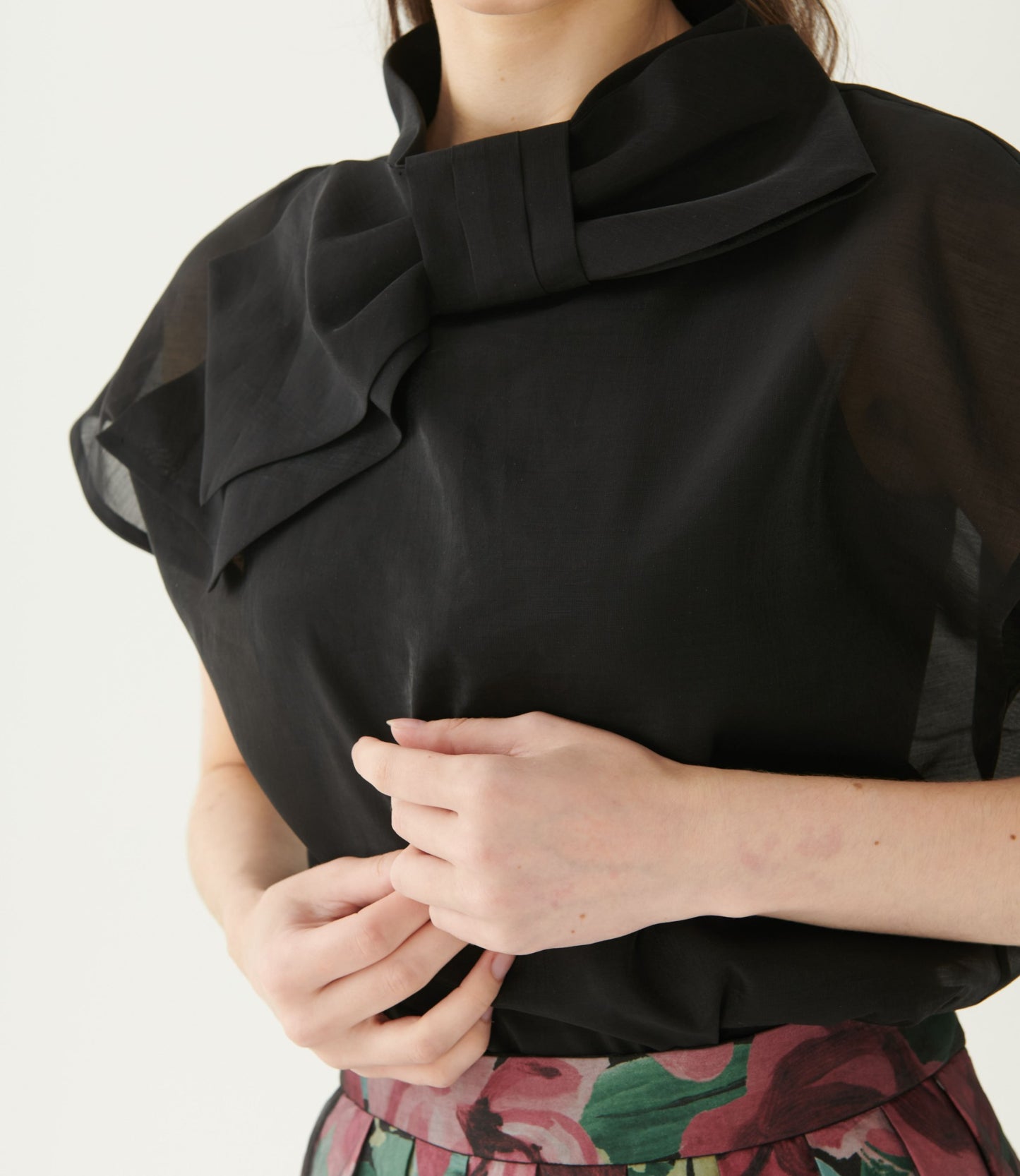 Bow Organza Blouse