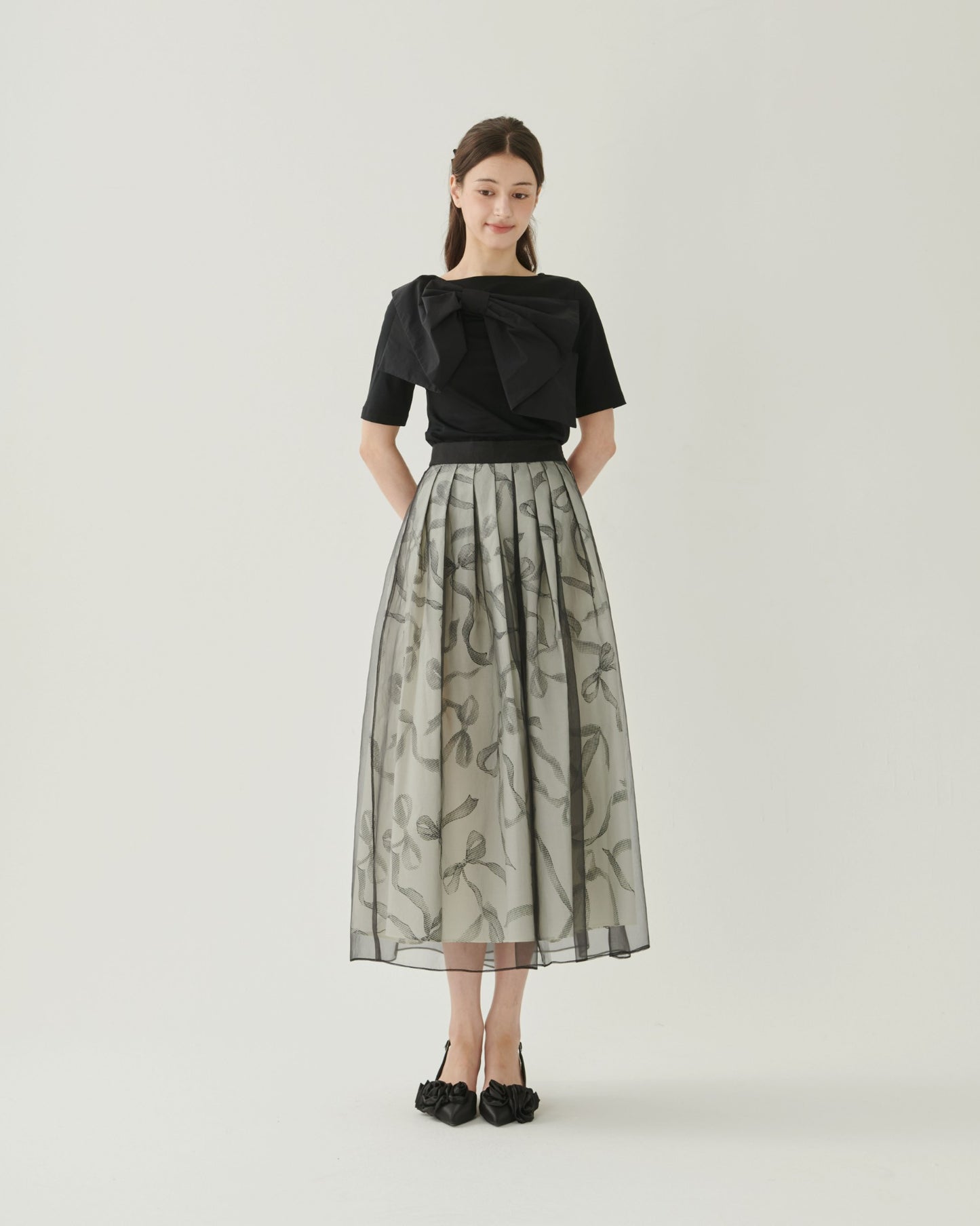 Ribbon Organza Skirt