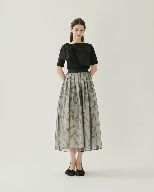Ribbon Organza Skirt