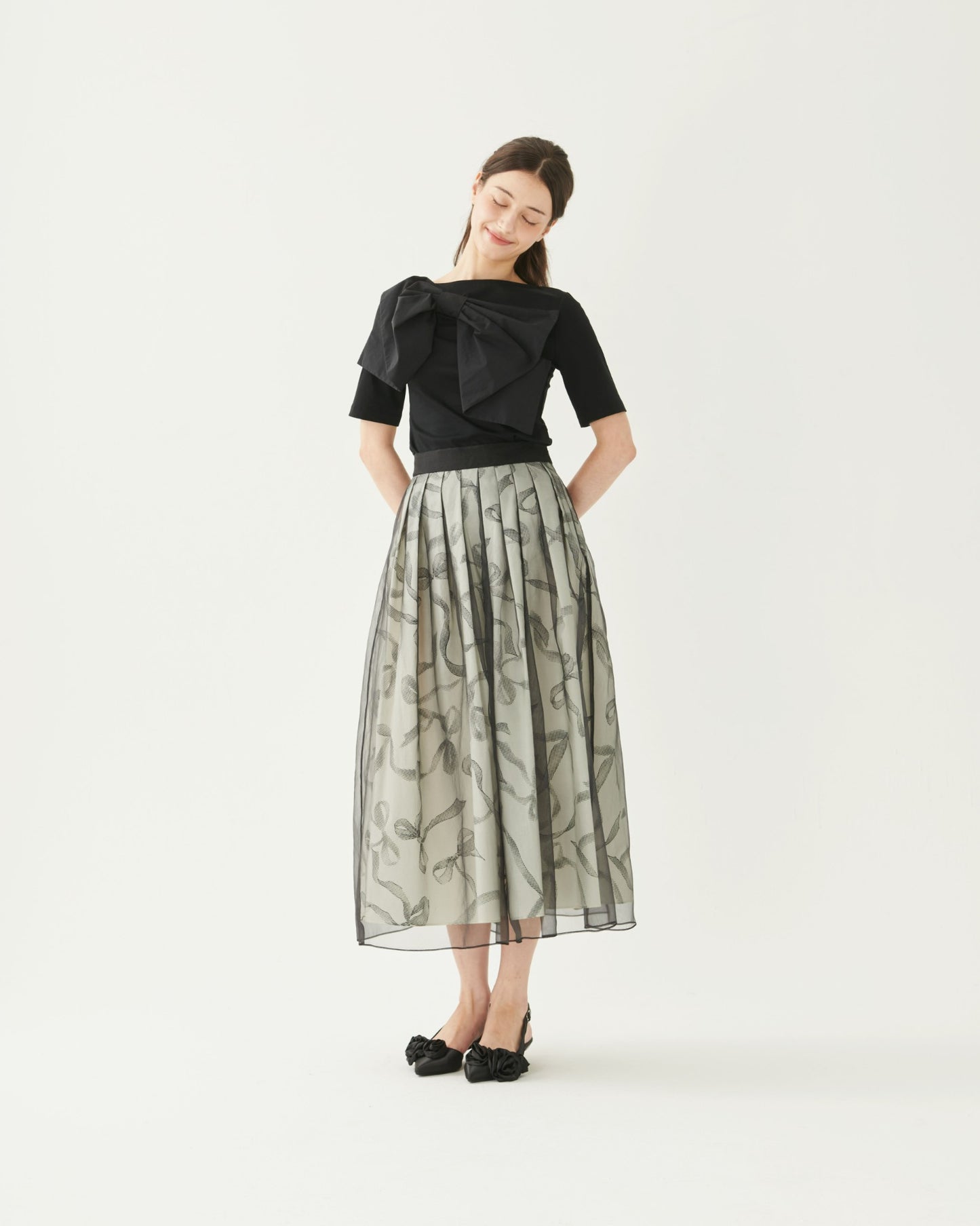 Ribbon Organza Skirt