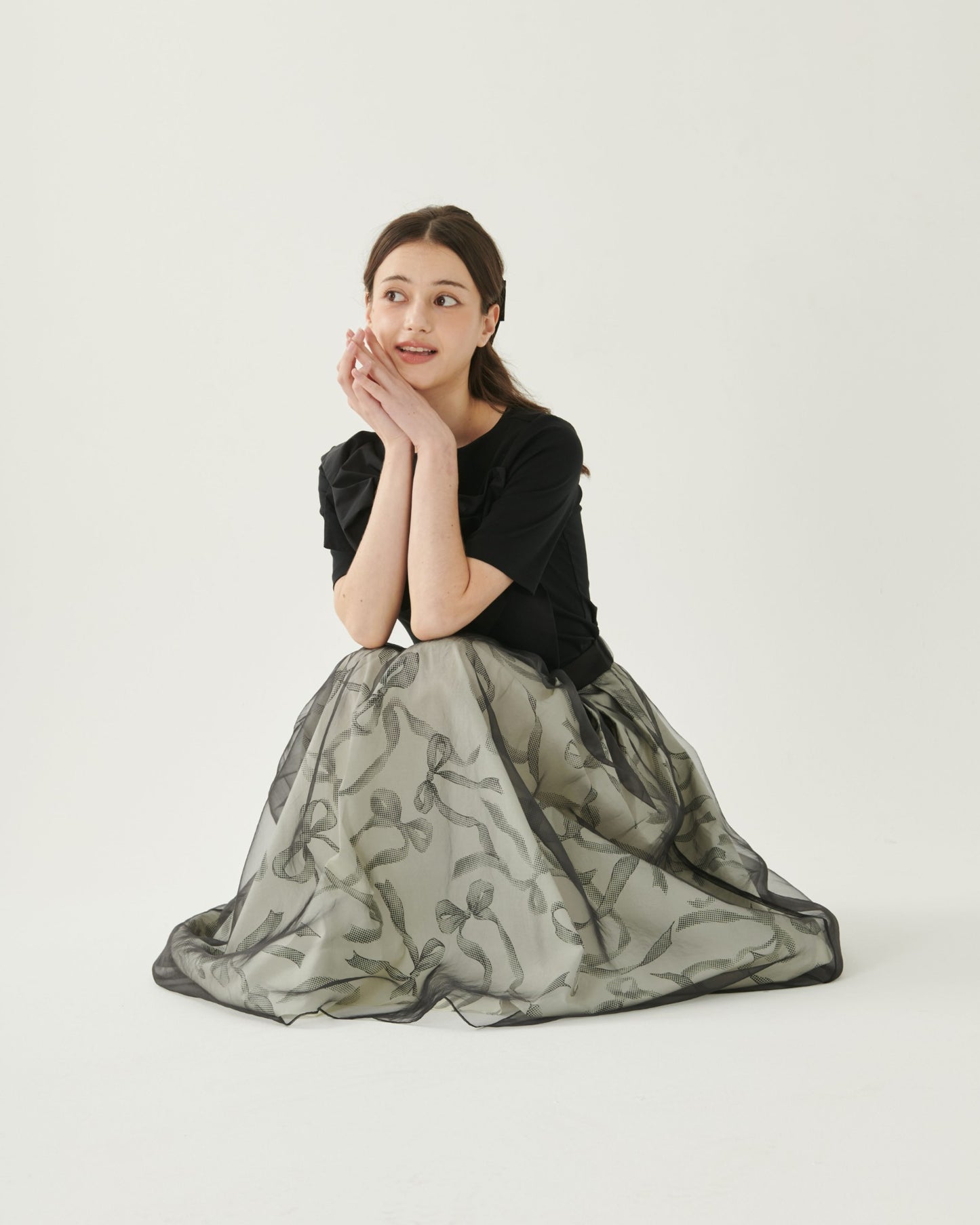 Ribbon Organza Skirt
