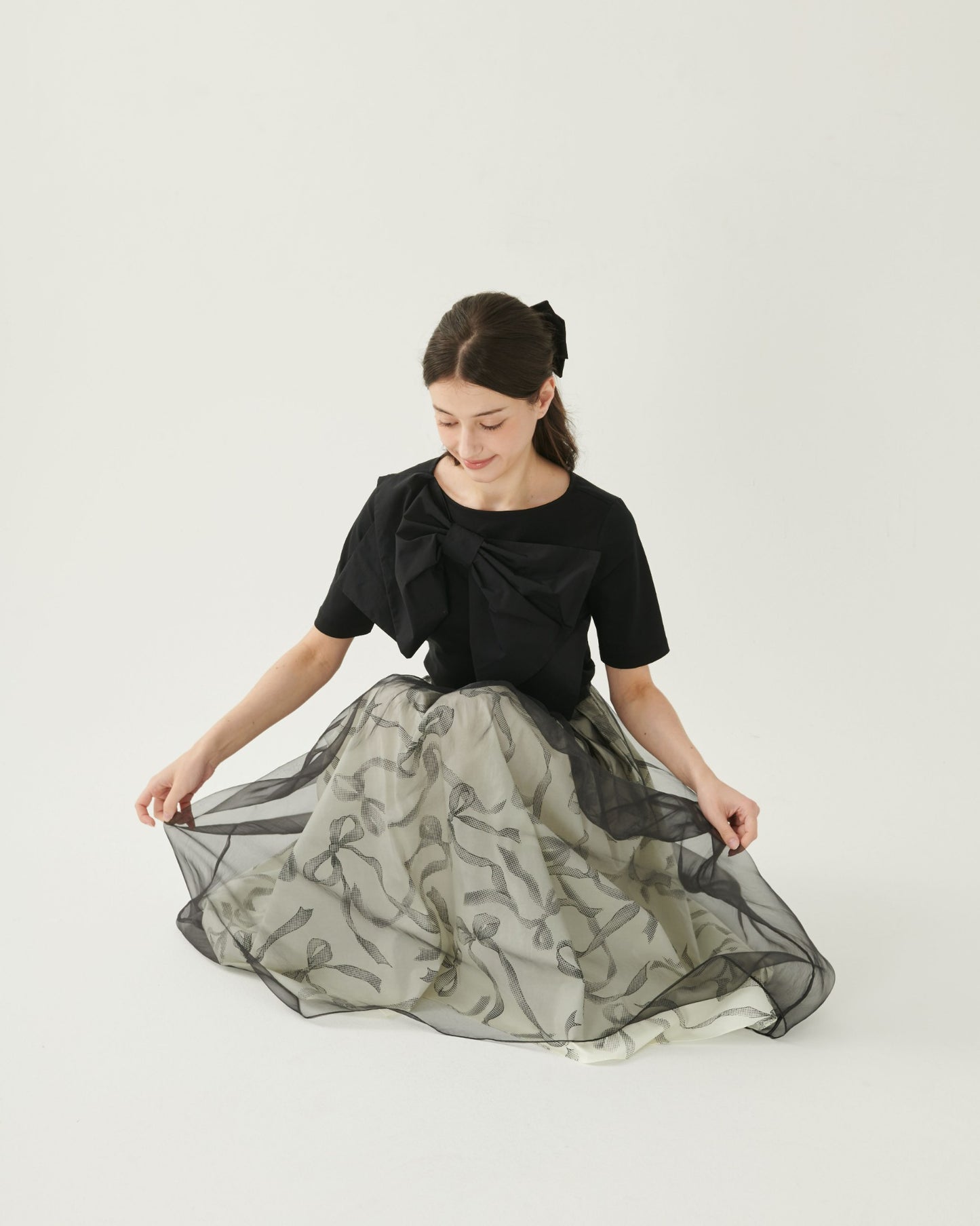 Ribbon Organza Skirt