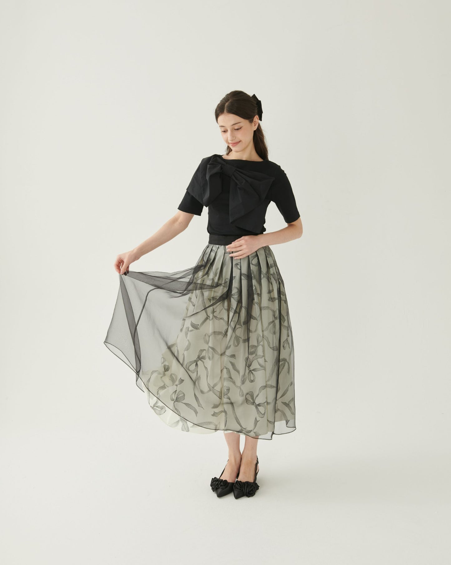 Ribbon Organza Skirt