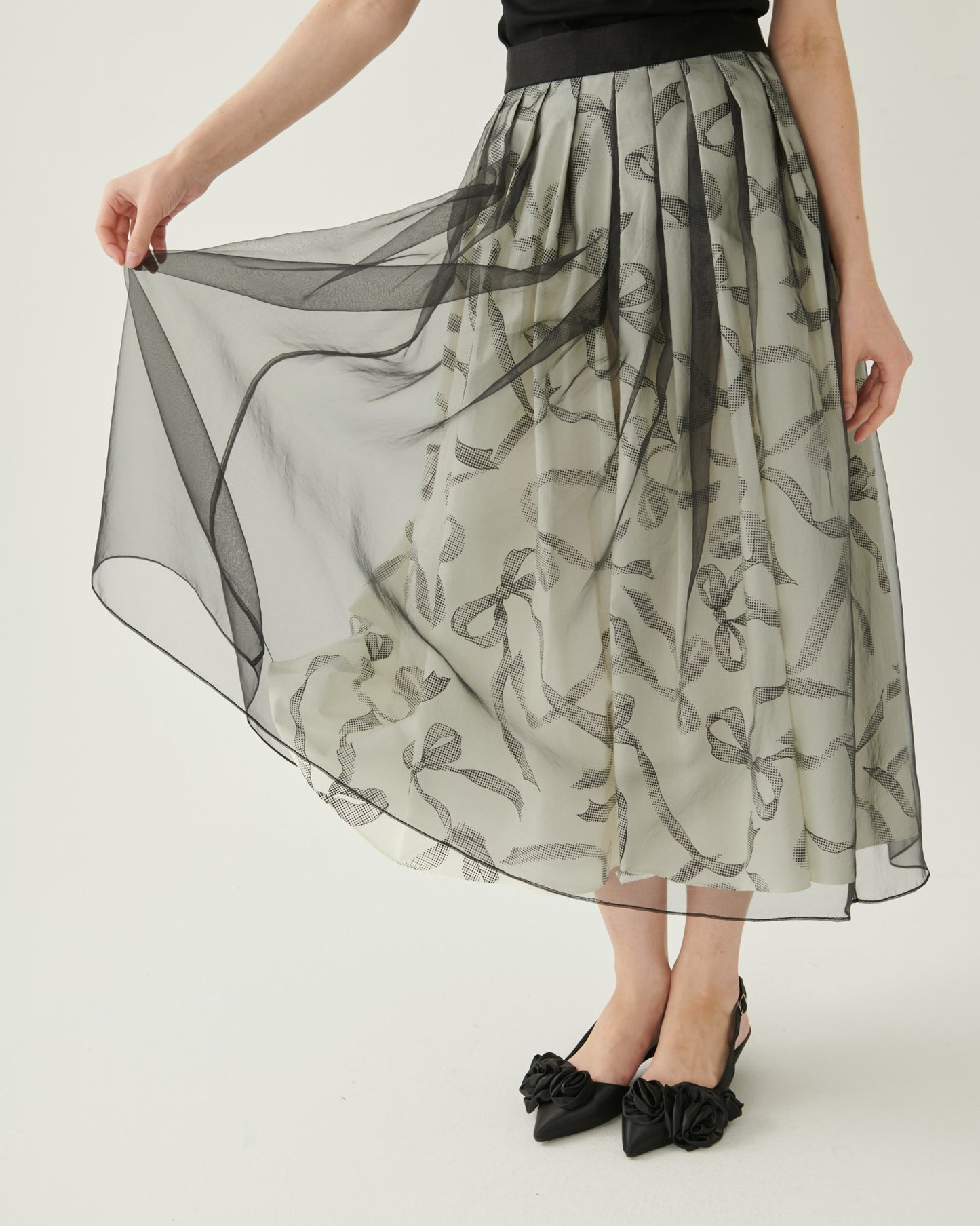 Ribbon Organza Skirt