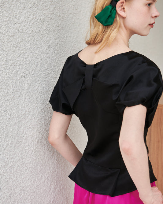 Midnight Ribbon Blouse