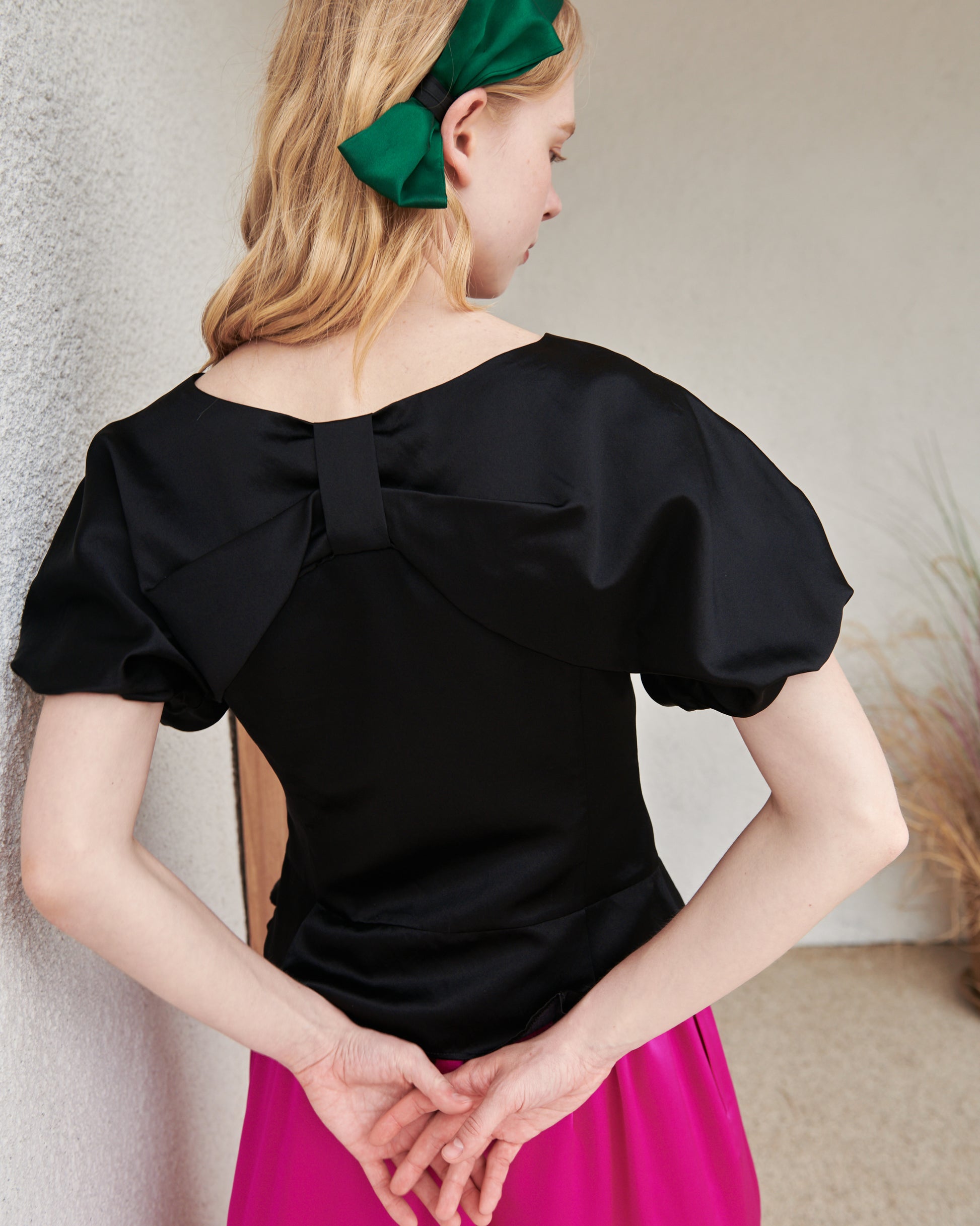 Midnight Ribbon Blouse