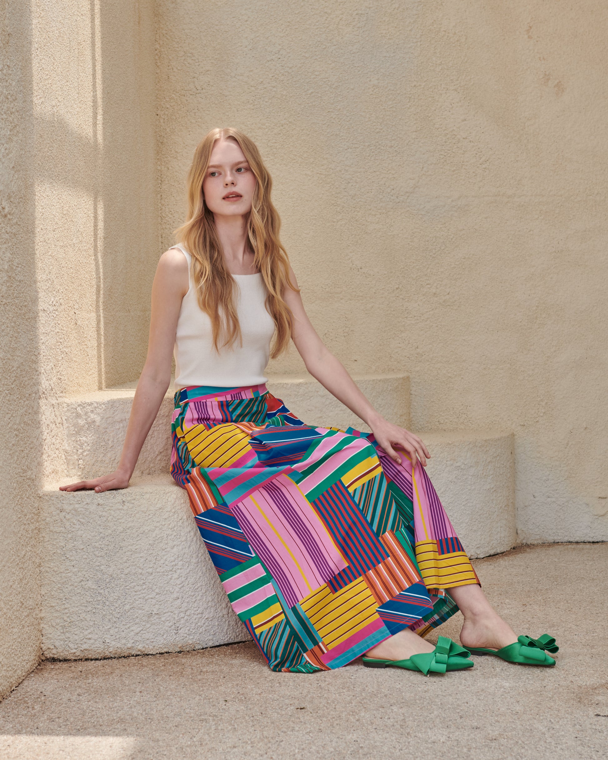Mosaic Wrap Pants